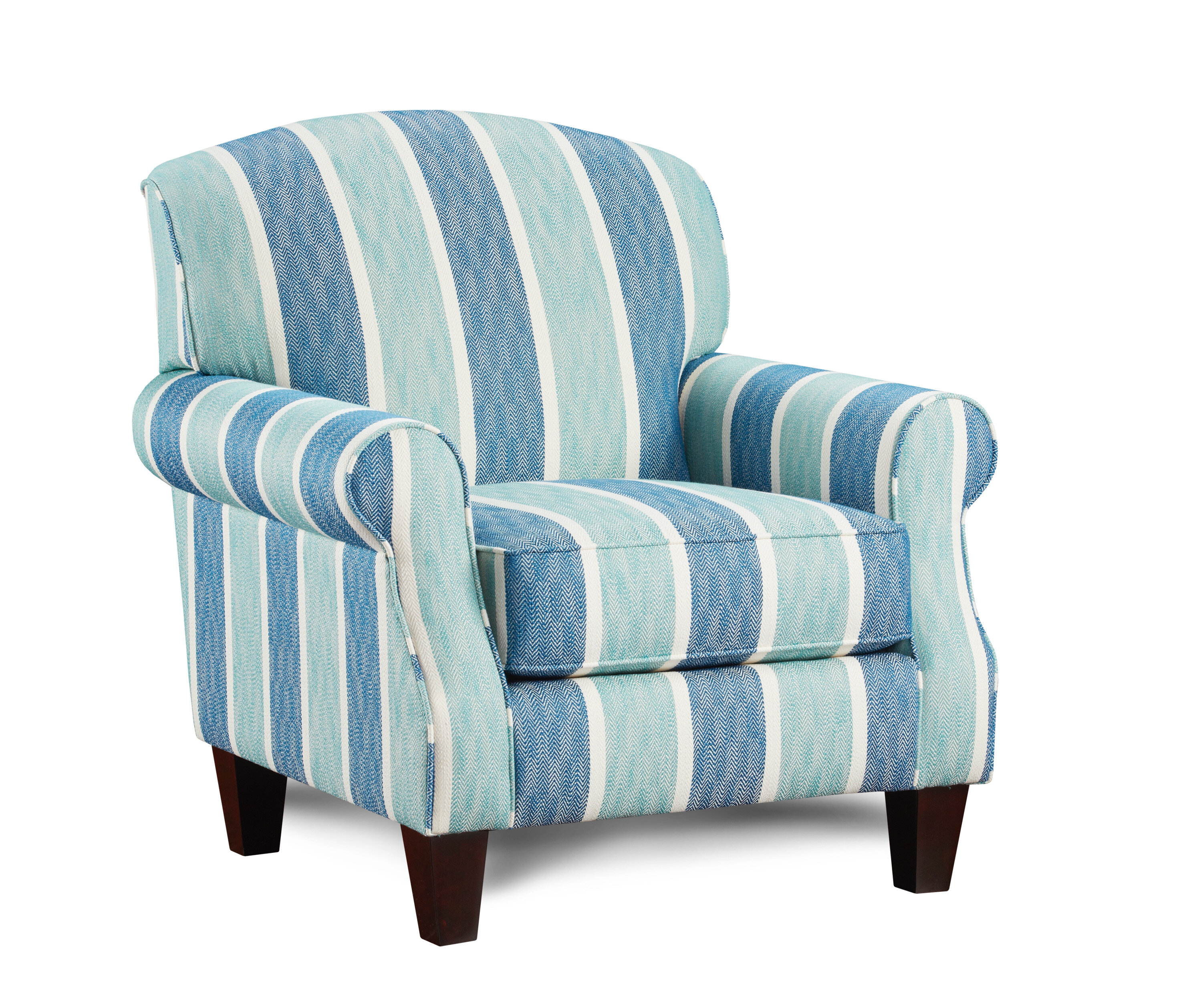 navy striped chair