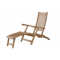 teak steamer lounge chair