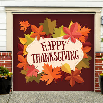 The Holiday Aisle Christmas Wreath Garage Banner Door Mural