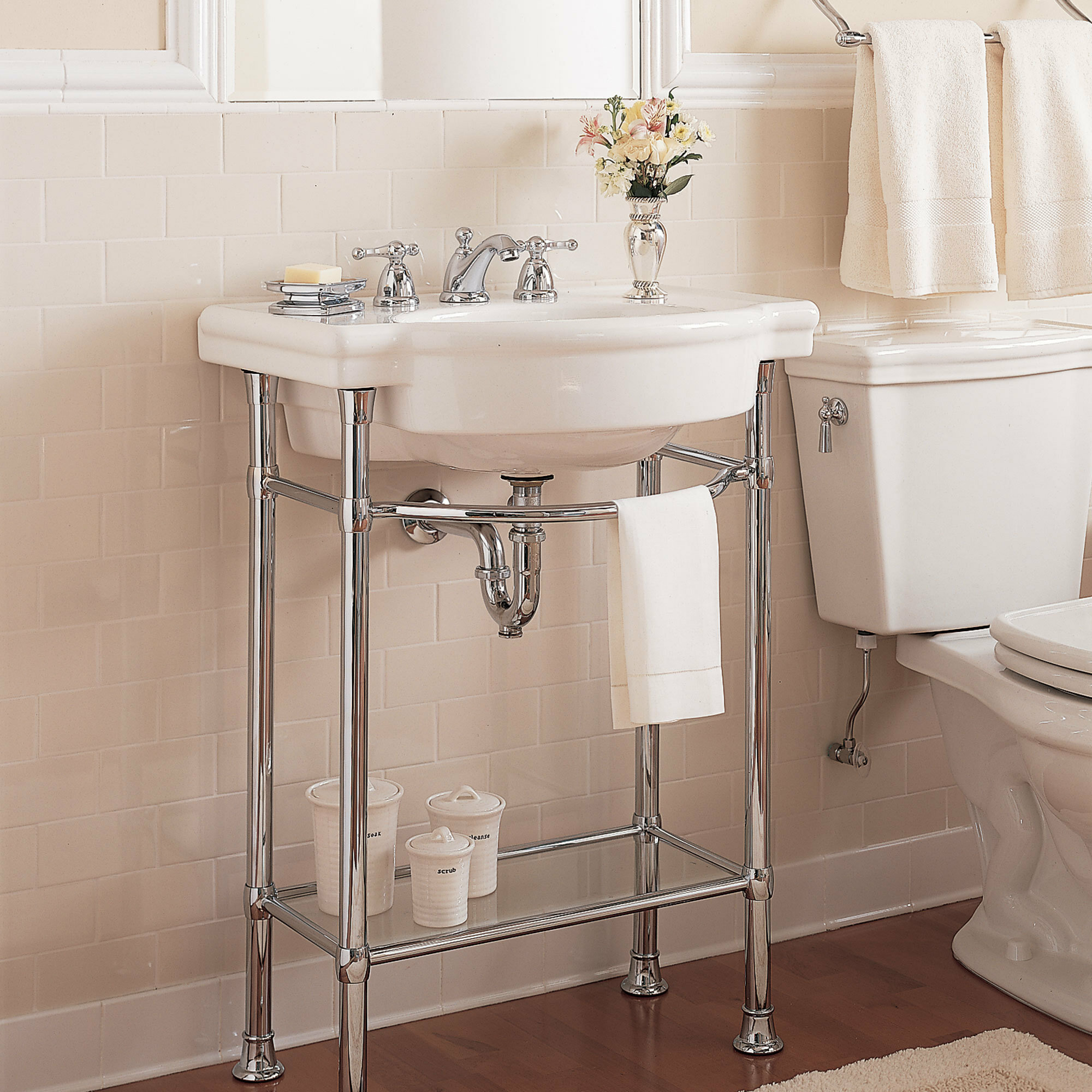 American Standard Retrospect Ceramic Specialty Console Bathroom Sink With Overflow Reviews Wayfair