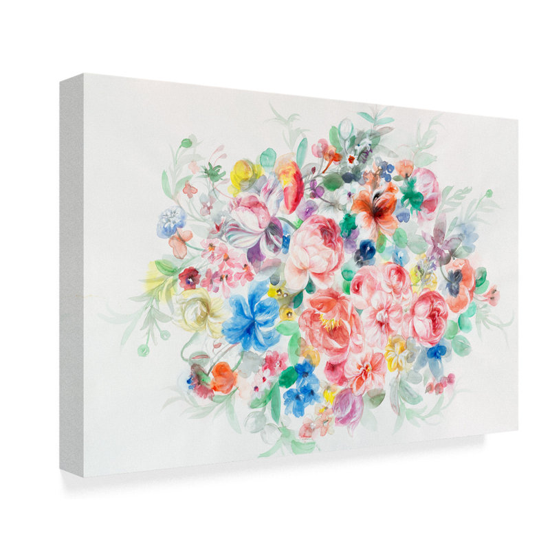 House Of Hampton Floral Arrangement Mid 2 Acrylic Painting Print On Wrapped Canvas Wayfair