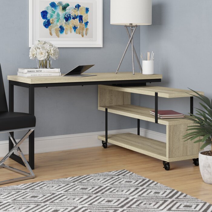 Brayden Studio Nordin L Shaped Desk Reviews Wayfair Ca