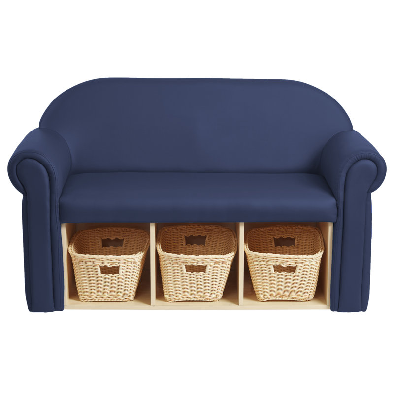Factory Direct Partners Little Lux Youth Kids Sofa With Storage
