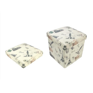 Vintage Italy Travel Inspired Ottoman ..