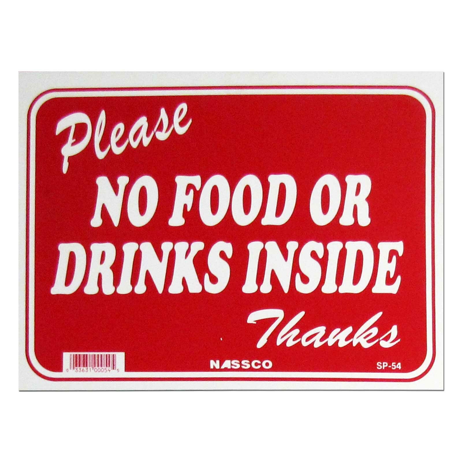 No Food Or Drink Sign 