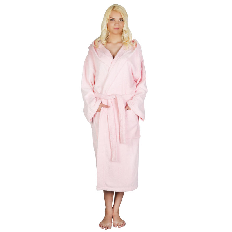 Latitude Run Skidmore Women S 100 Cotton Terry Cloth Bathrobe