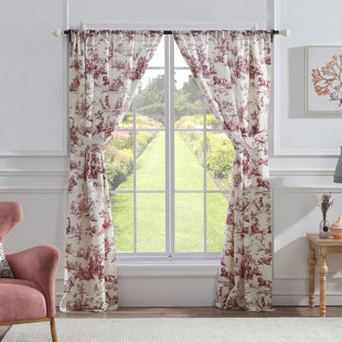 Red Toile Curtains Drapes You Ll Love In 2020 Wayfair