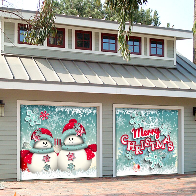  Wayfair Garage Door Christmas Murals for Living room