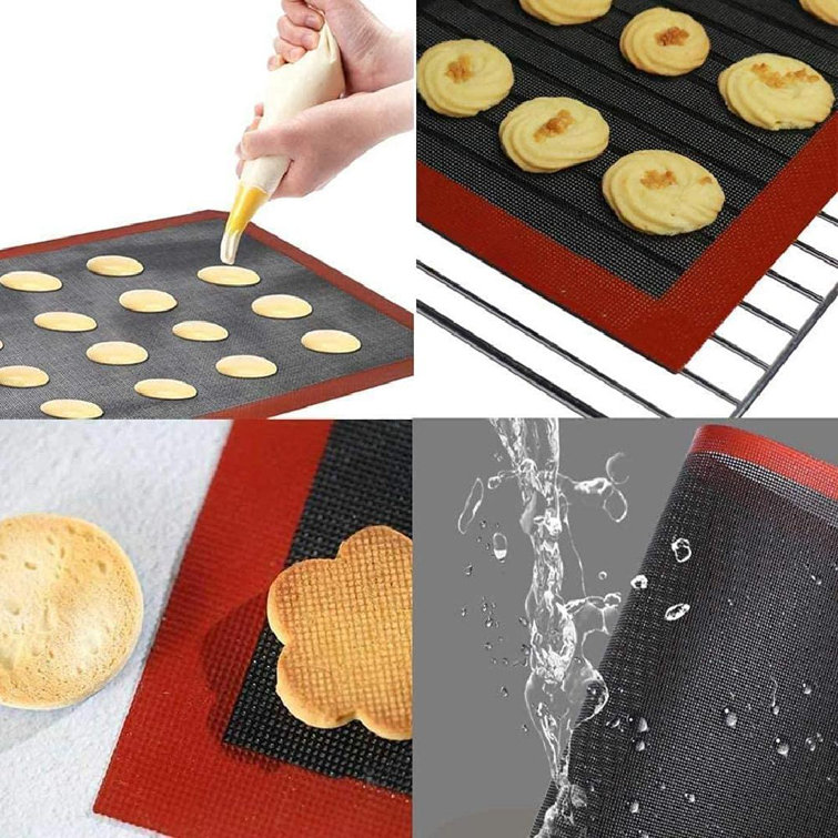 New Silicone Baking Board RED 2pcs set Kitchen silicon Bakeware Cookies 