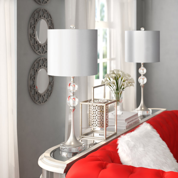 luxe crystal table lamp