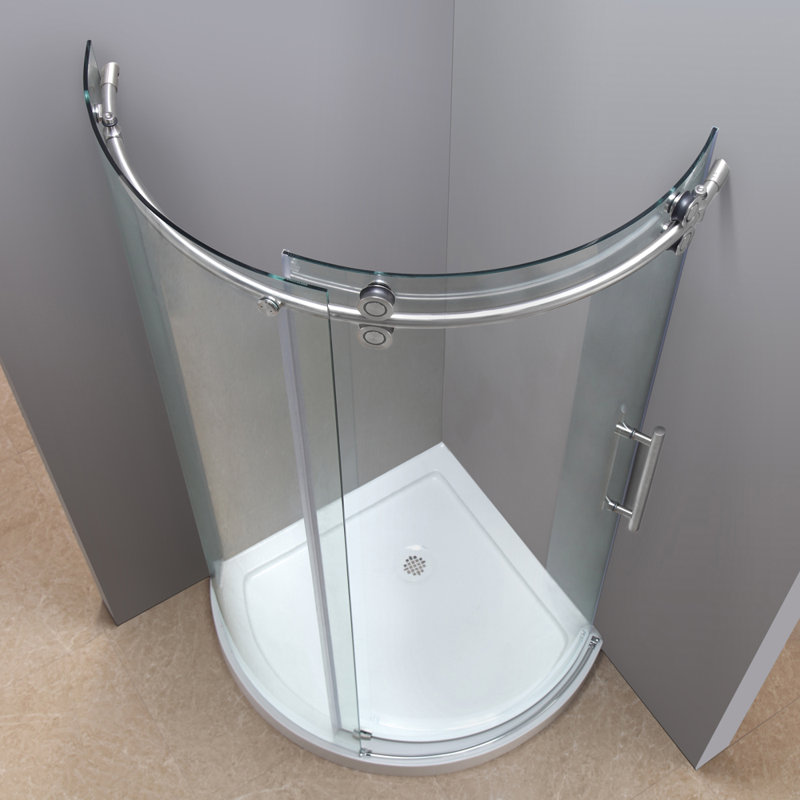 Aston Orbitus 40 X 75 Round Sliding Shower Enclosure Wayfair