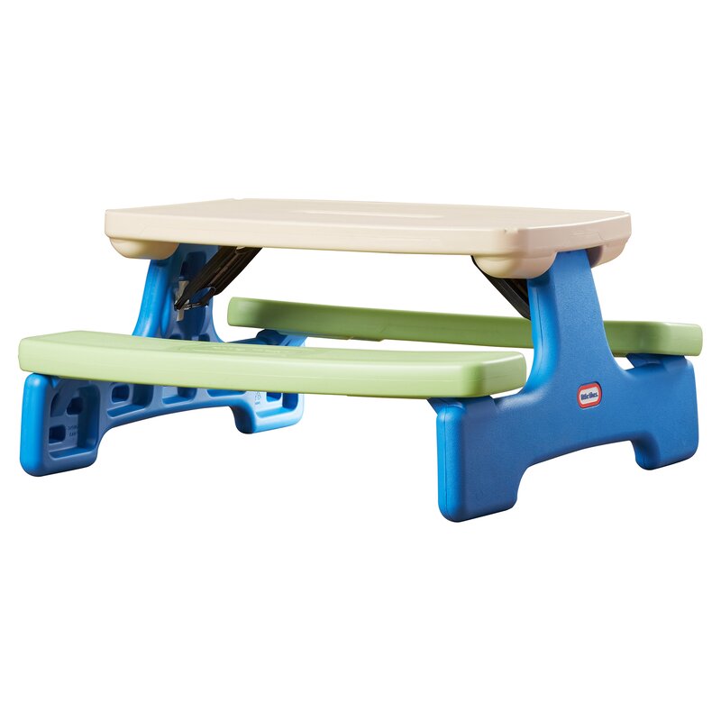 little tikes easy store picnic table with umbrella