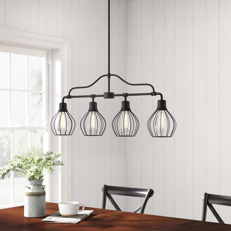 Mahtomedi 4 Light Kitchen Island Linear Pendant Reviews Birch Lane