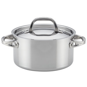 3.5 qt. Tri-Ply Covered Clad Stainless Steel Soup Pot