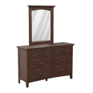 Romo 8 Drawer Double Dresser with Mirror by Charlton Home