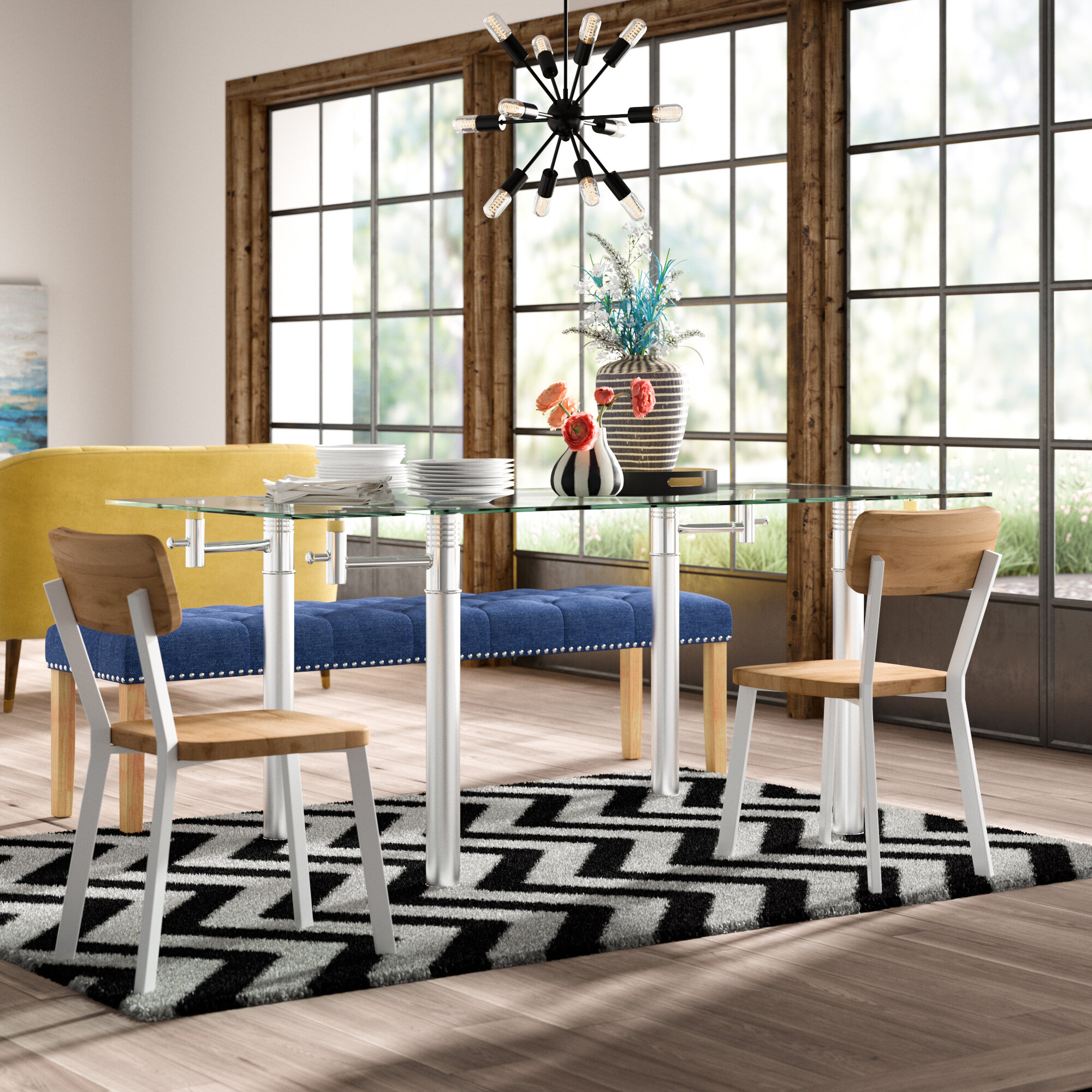 dutra extendable dining table