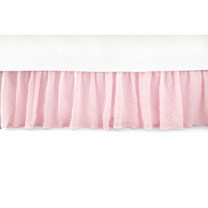 Savannah Linen Gauze Blush Bed Skirt