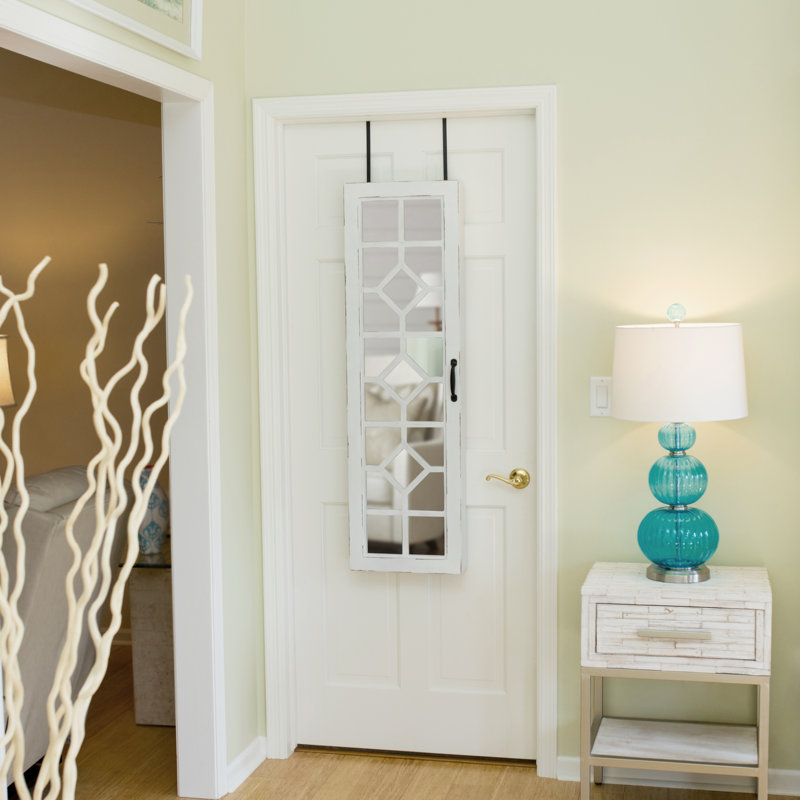August Grove Kaniel Over The Door Jewelry Armoire With Mirror