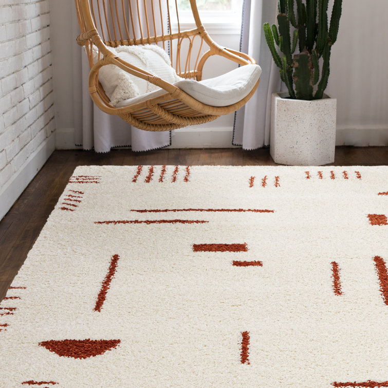 Morin Geometric Shag Area Rug AllModern