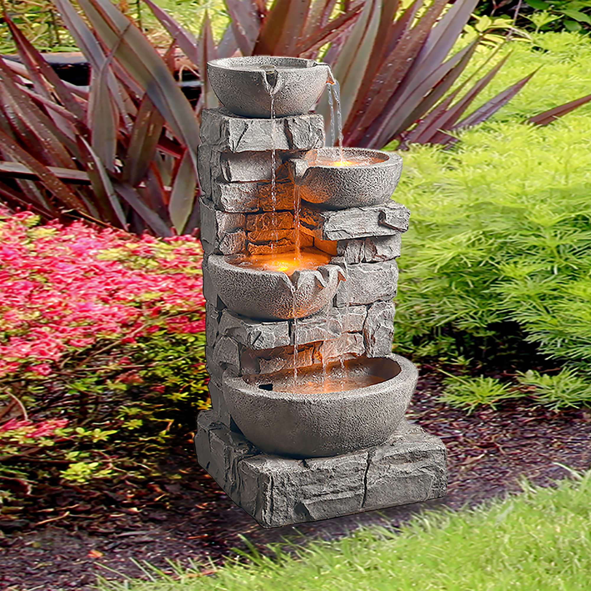 Backyard Corner Fountain Ideas Best Decorations