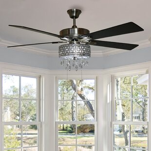 Crystal Light Kit Included Ceiling Fans You Ll Love In 2020 Wayfair