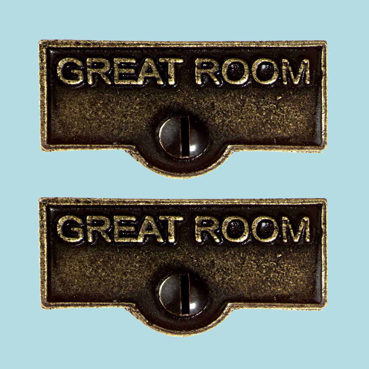 The Renovators Supply Inc Great Room Name Signs Labels Switch Plate Tag Wayfair