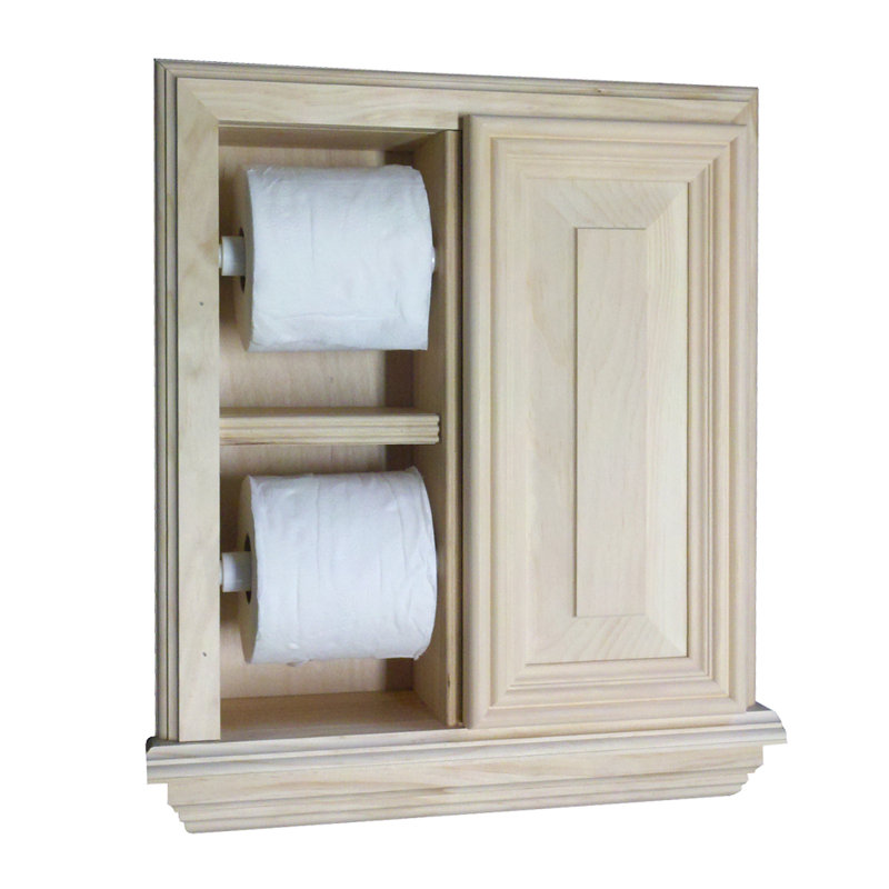 Wg Wood Products Homestead Double Recessed Toilet Paper Holder