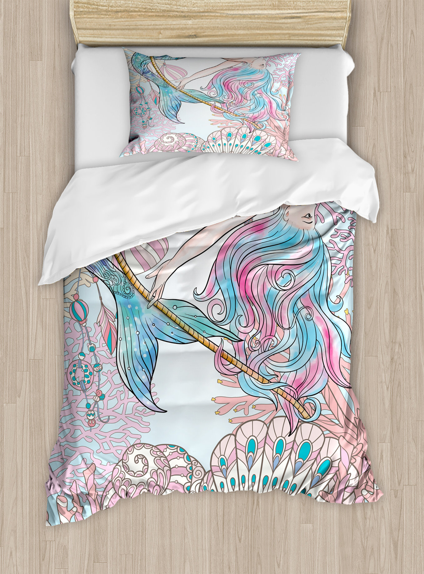 mermaid duvet cover single