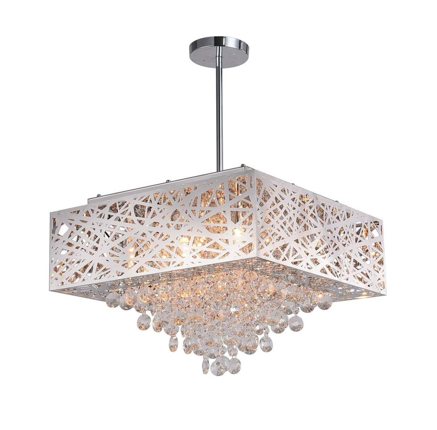 Rosdorf Park Langley 9 Light Unique Statement Rectangle Square Chandelier Wayfair