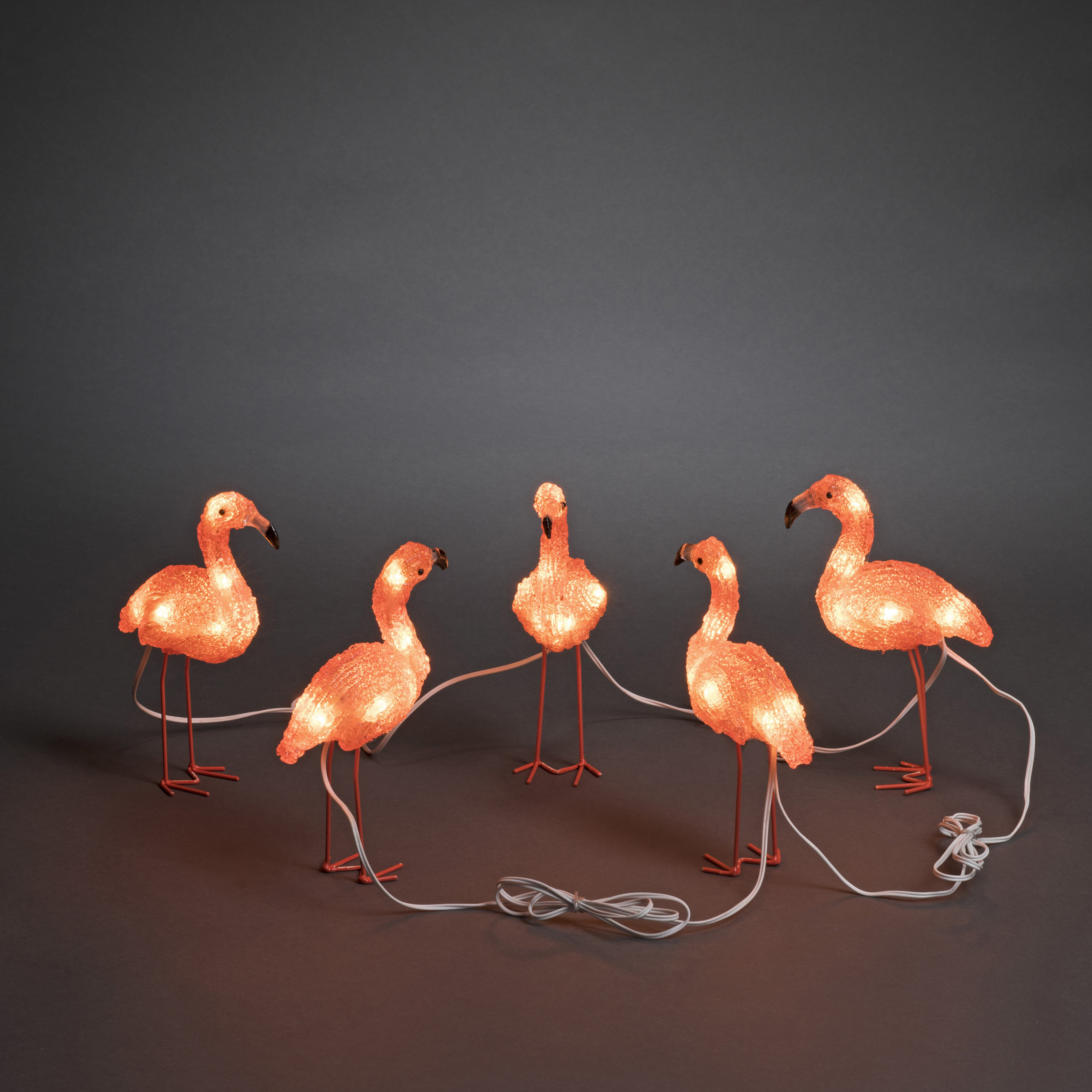 LED Flamingo Lichter Kette Schlaf Zimmer Deko Leuchten Batterie Lampen Girlande 