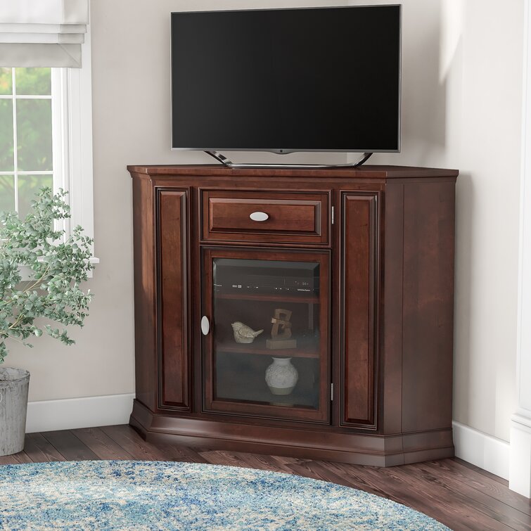 Darby Home Co Sollars Corner Tv Stand For Tvs Up To 50 Reviews Wayfair