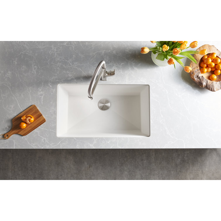 Blanco Precis Silgranit 32 L X 19 W Undermount Kitchen Sink Reviews Wayfair