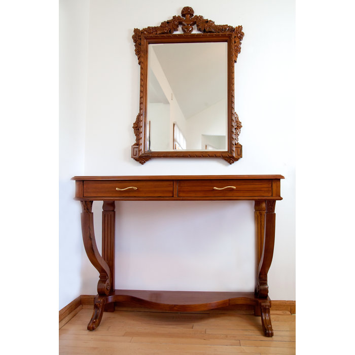 Regal French Style Console Table And Mirror Set Regal French Style Console Table And Mirror Set