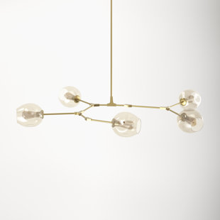 menton glass linear chandelier