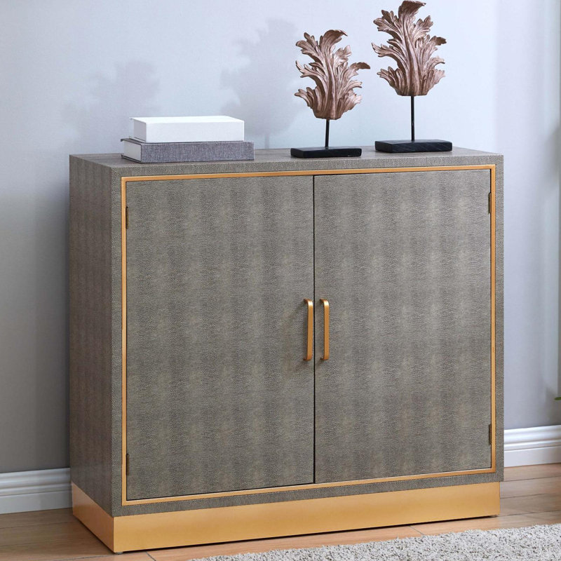 Doerr Faux Shagreen 2 Door Accent Joss & Main