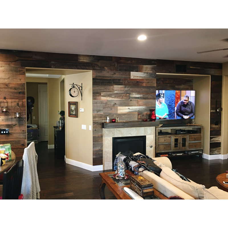 Poppa S Barn 4 87 X 52 Reclaimed Solid Wood Wall Paneling Wayfair