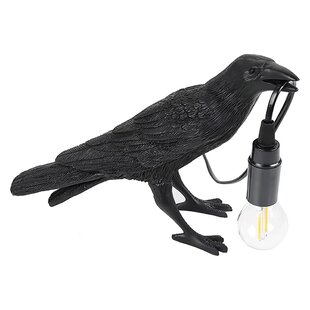 Extremely Realistic Black Crow Artificial Bird's Taxidermy Unique Home Decor 