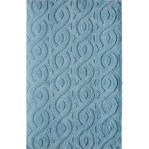 Hand-Woven Blue Area Rug