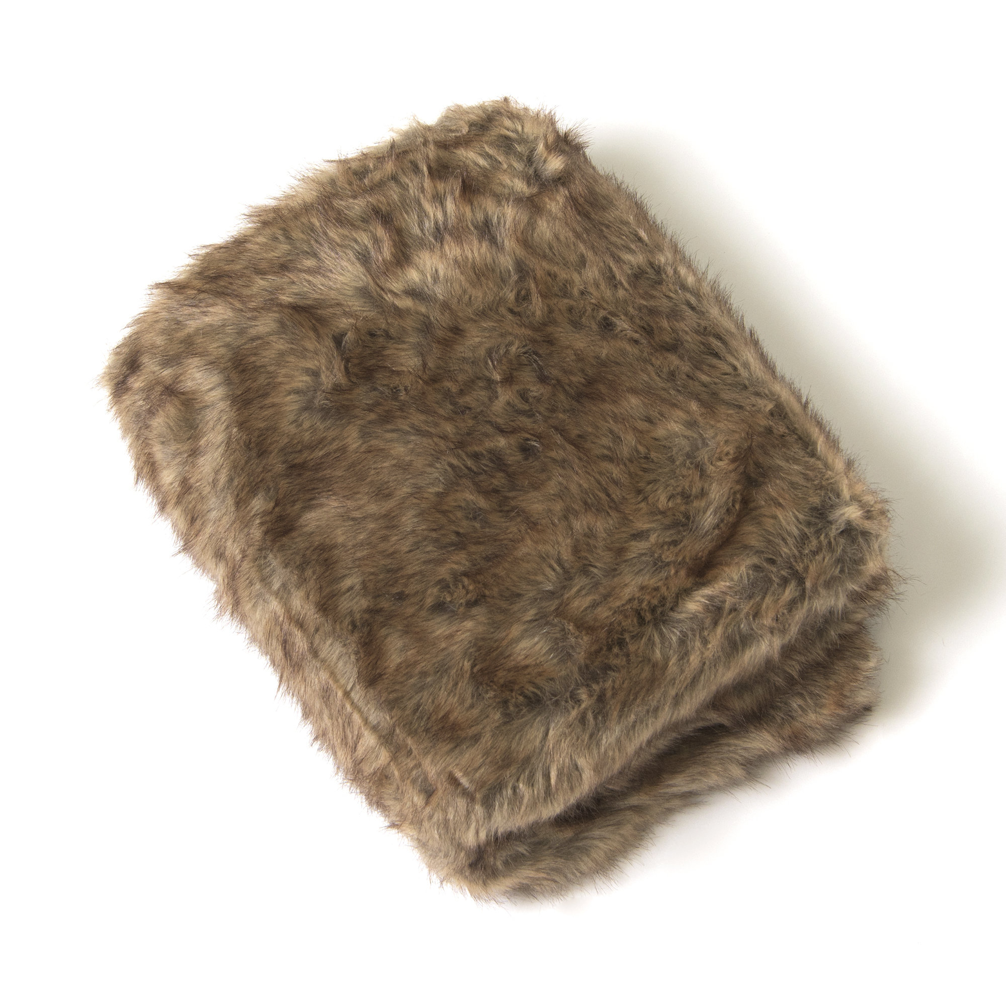 faux coyote fur blanket