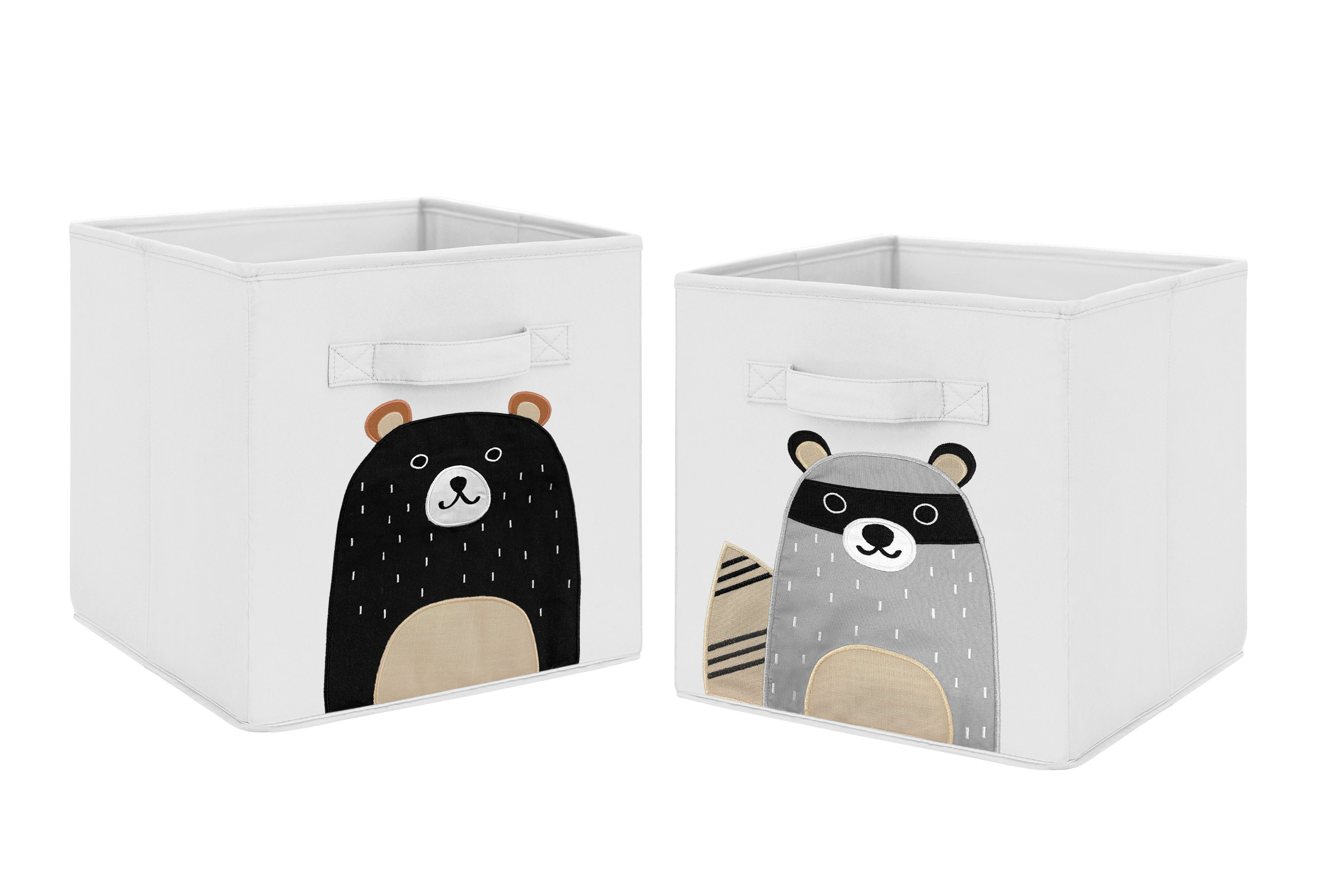 Sweet Jojo Designs Woodland Pals 2 Piece Fabric storage Bin Set