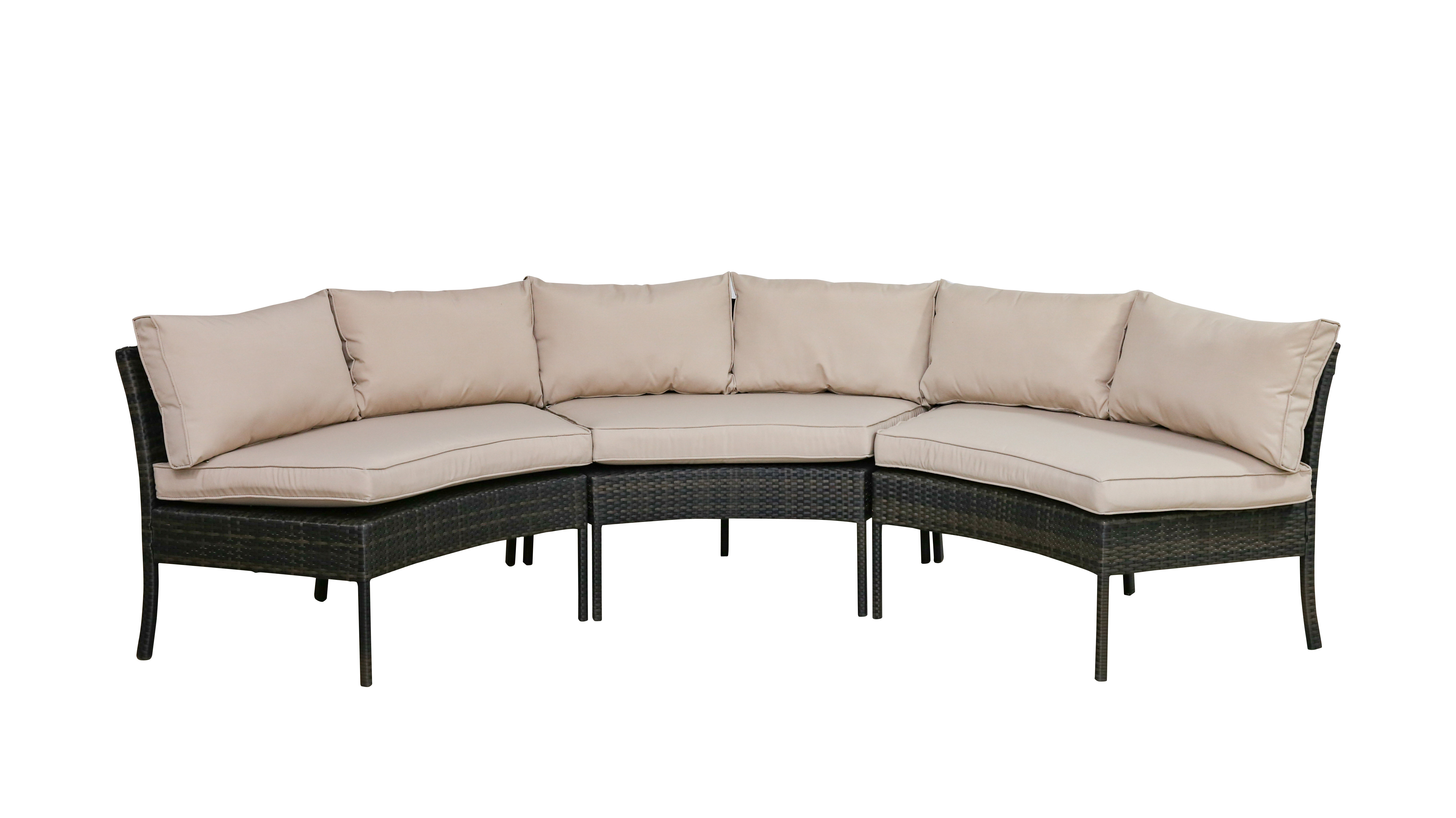 Petunia Circular Patio Sectional With Cushions Reviews Joss Main
