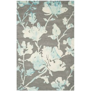 Danny Gray/Turquoise Area Rug