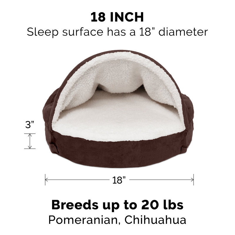 Laidley Hooded Dog Bed With Gel Top Foam Reviews Joss Main