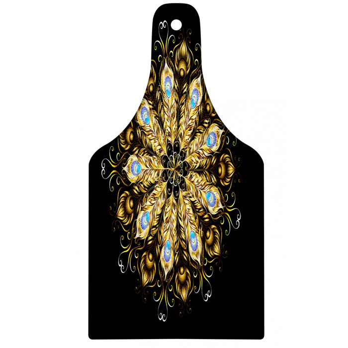 East Urban Home Ambesonne Mandala Cutting Board Golden Yellow