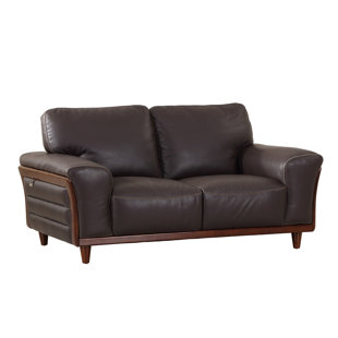 Go to store & view more images Latitude Run Towle Leather Loveseat