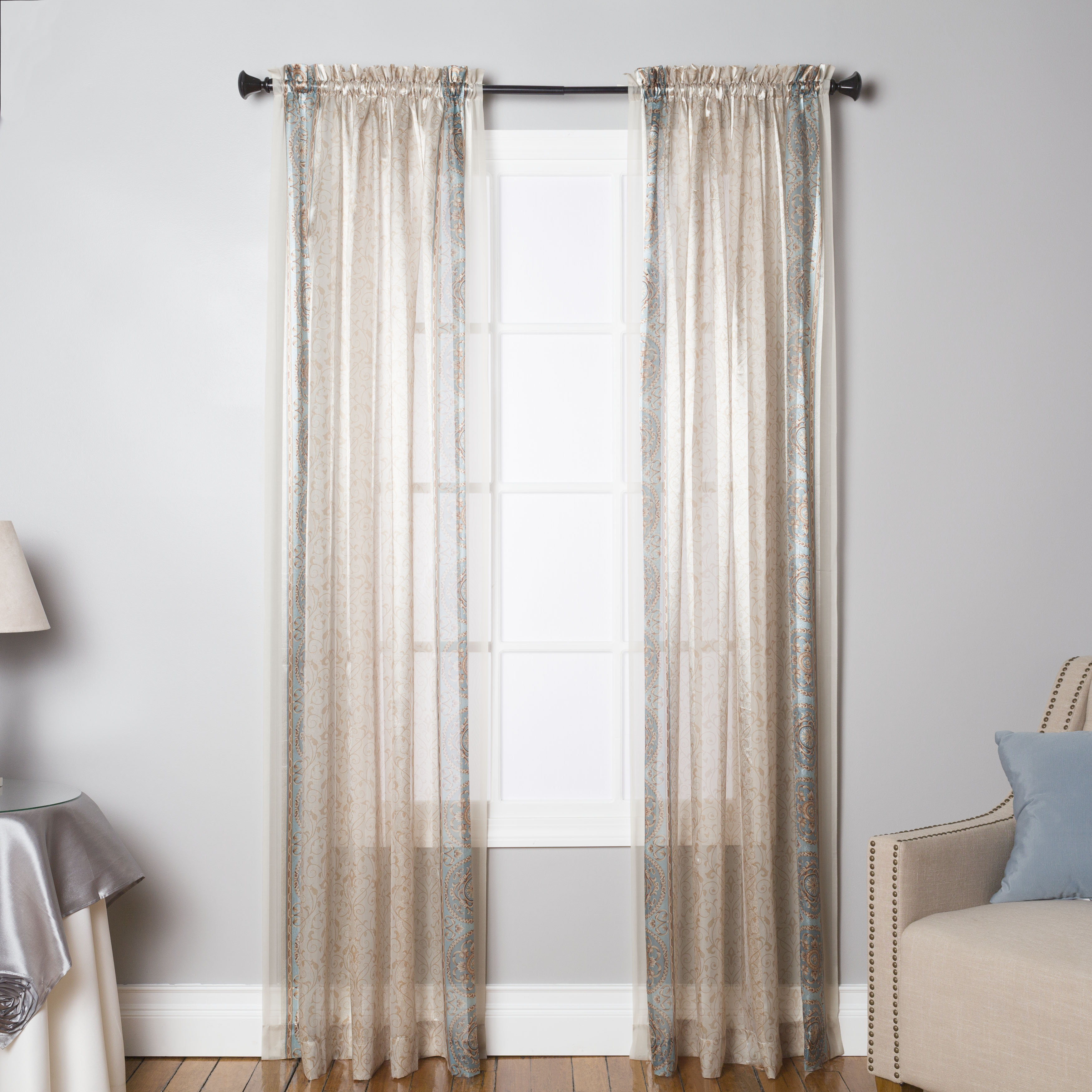 Astoria Grand Mcgowen Sheer Rod Pocket Single Curtain Panel