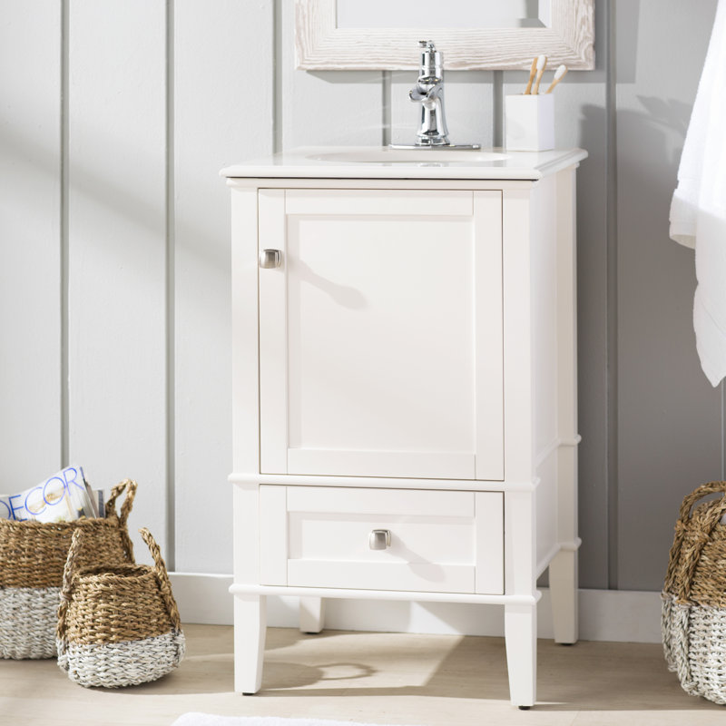 Simpli Home Chelsea 21 Single Bathroom Vanity Set Reviews Wayfair Chelsea 21 Single Bathroom Vanity Set