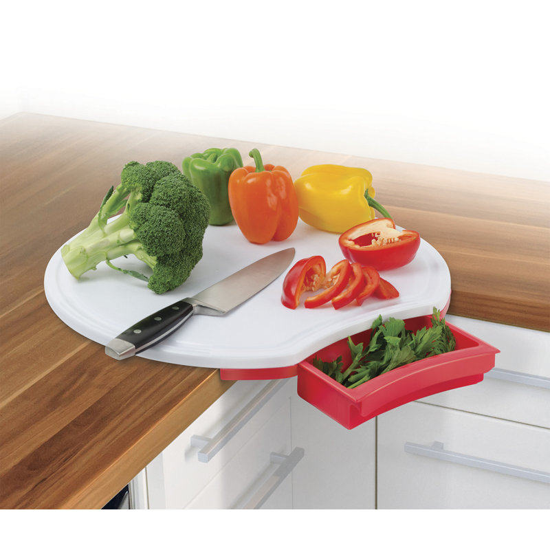 Miles Kimball Corner Durable Plastic Cutting Board Wayfair