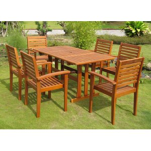 Katzer 7 Piece Dining Set