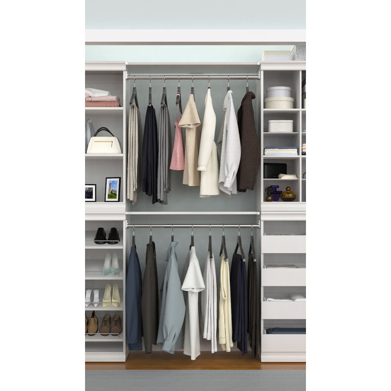 Closetmaid Modular Storage 36 02 W Shelf And Hang Rod Kit Reviews Wayfair